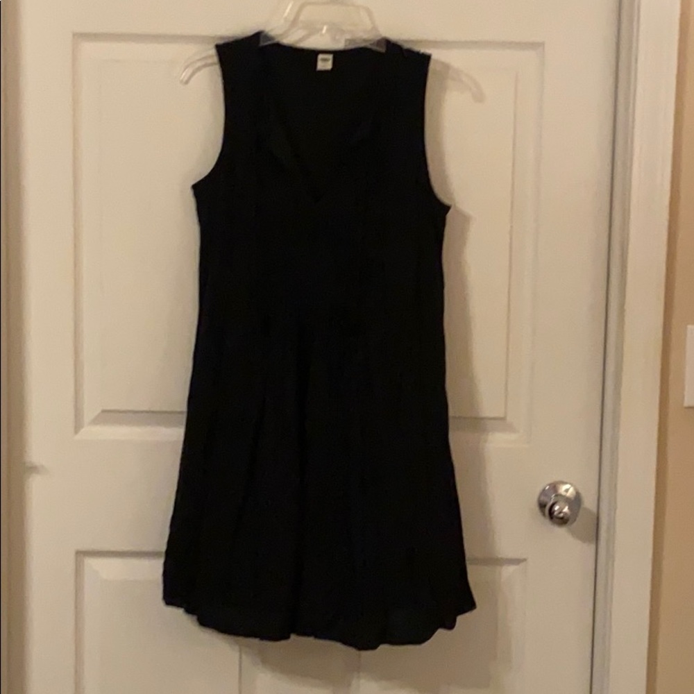 Black Flowy Midi Dress